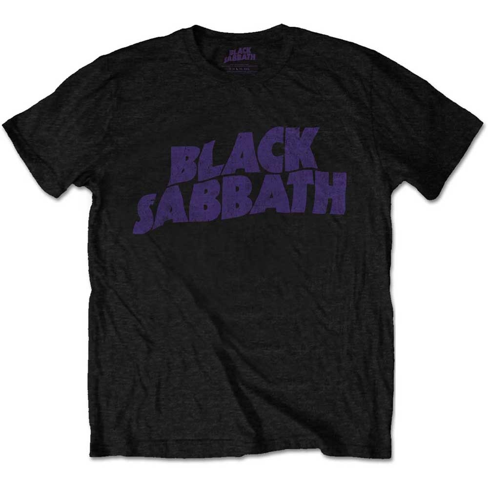 Black Sabbath - Wavy Logo Vintage (Large)