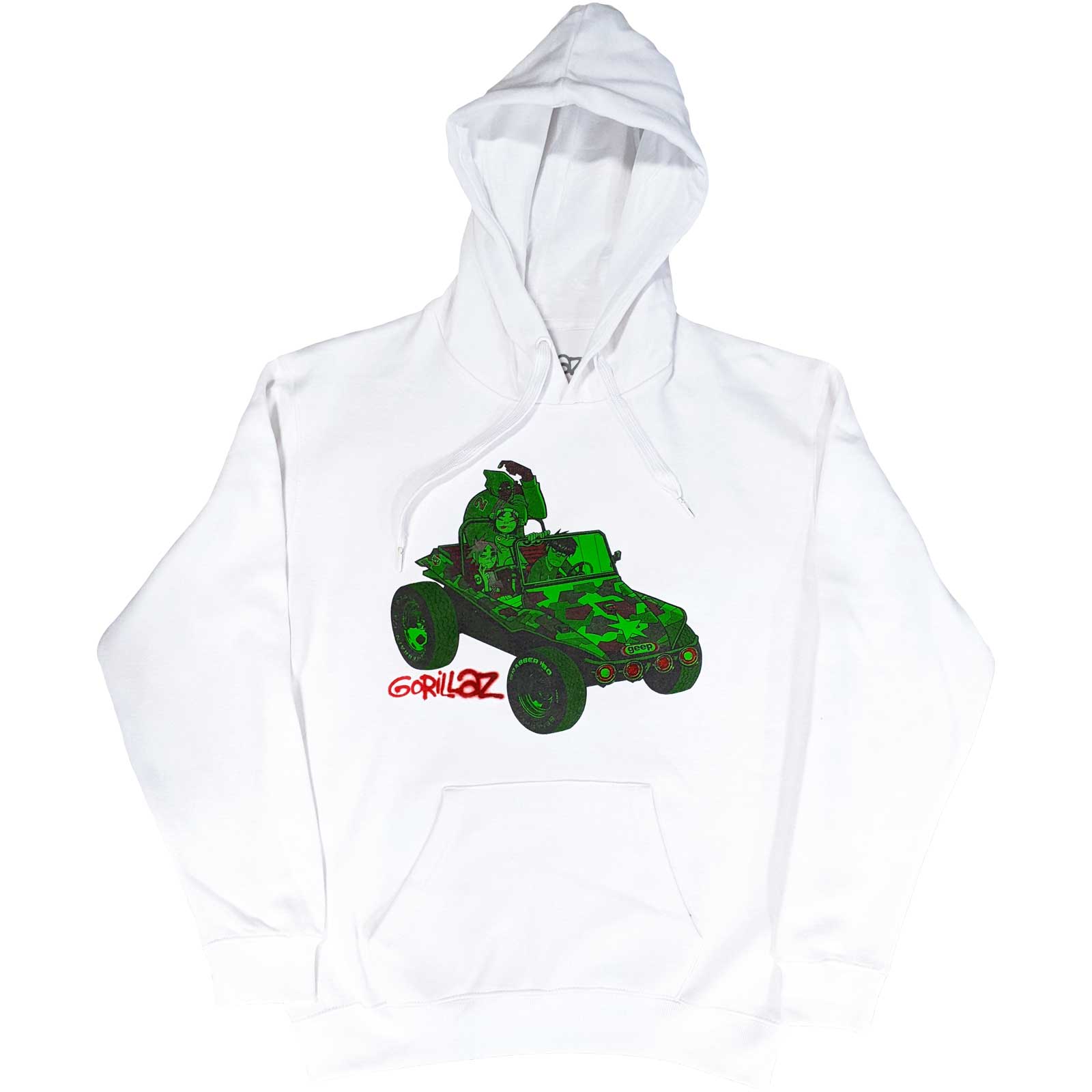 Gorillaz - Hoodie Green Jeep