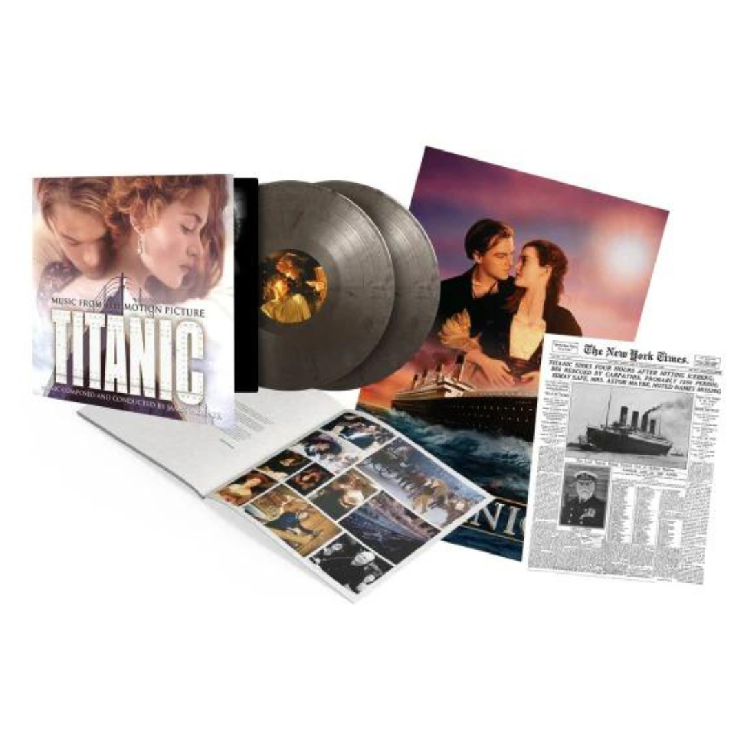 James Horner - Titanic (25th Anniversary Silver & Black Marbled Vinyl) (Titanic (25th Anniversary Silver & Black Marbled Vinyl))