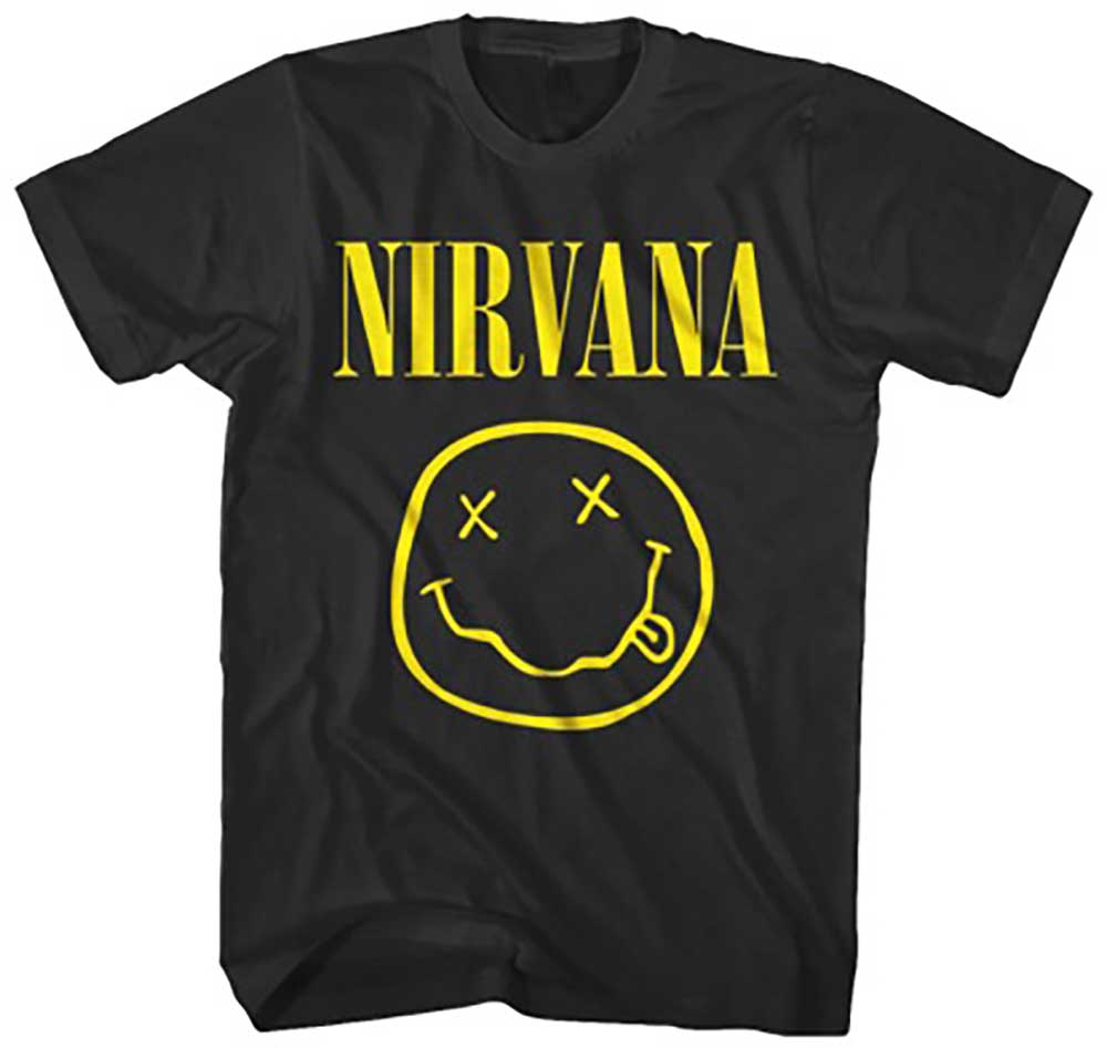Nirvana - Yellow Smiley (Black)
