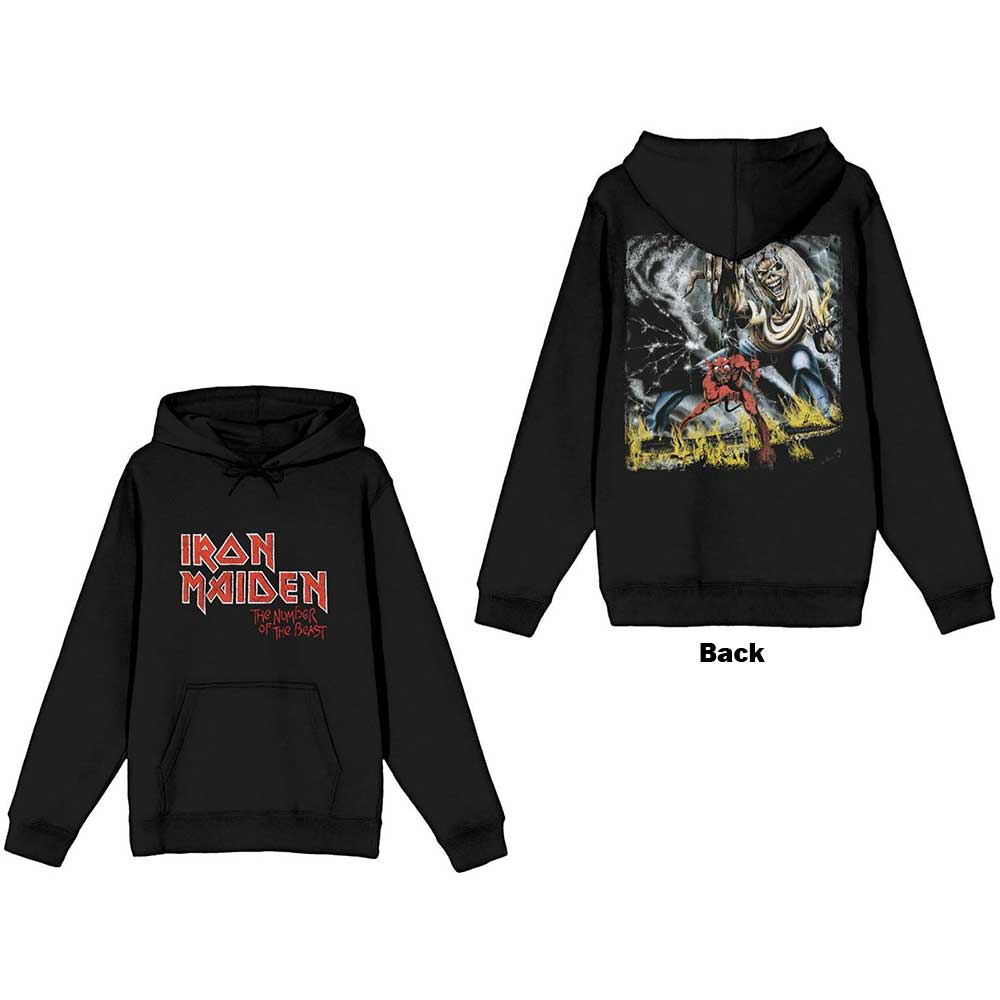 Iron Maiden - Number Of The Beast Logo - Hoodie