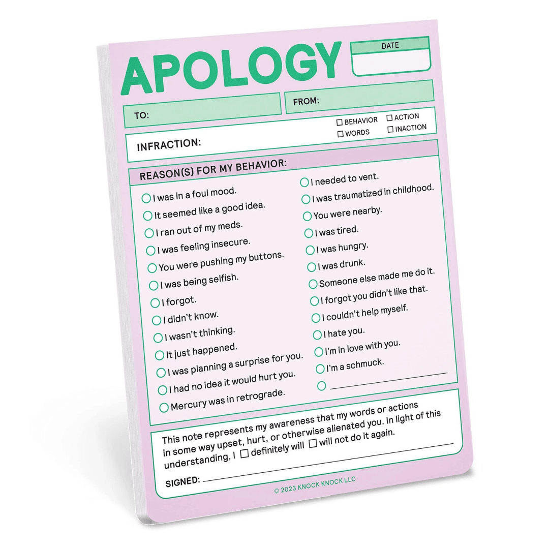 New Mags - Apology Nifty Note