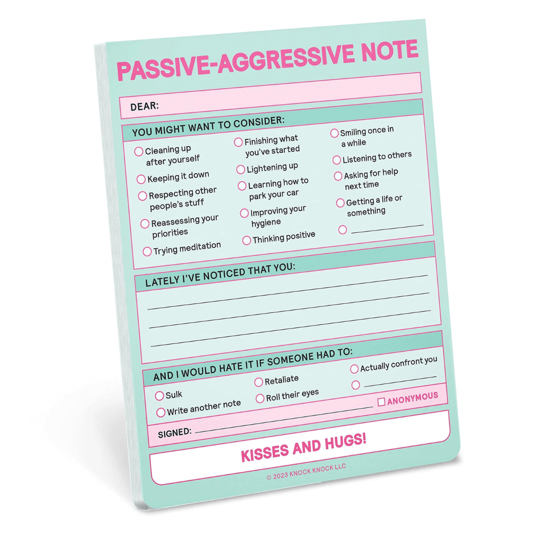 New Mags - Passive Aggressive Nifty Note