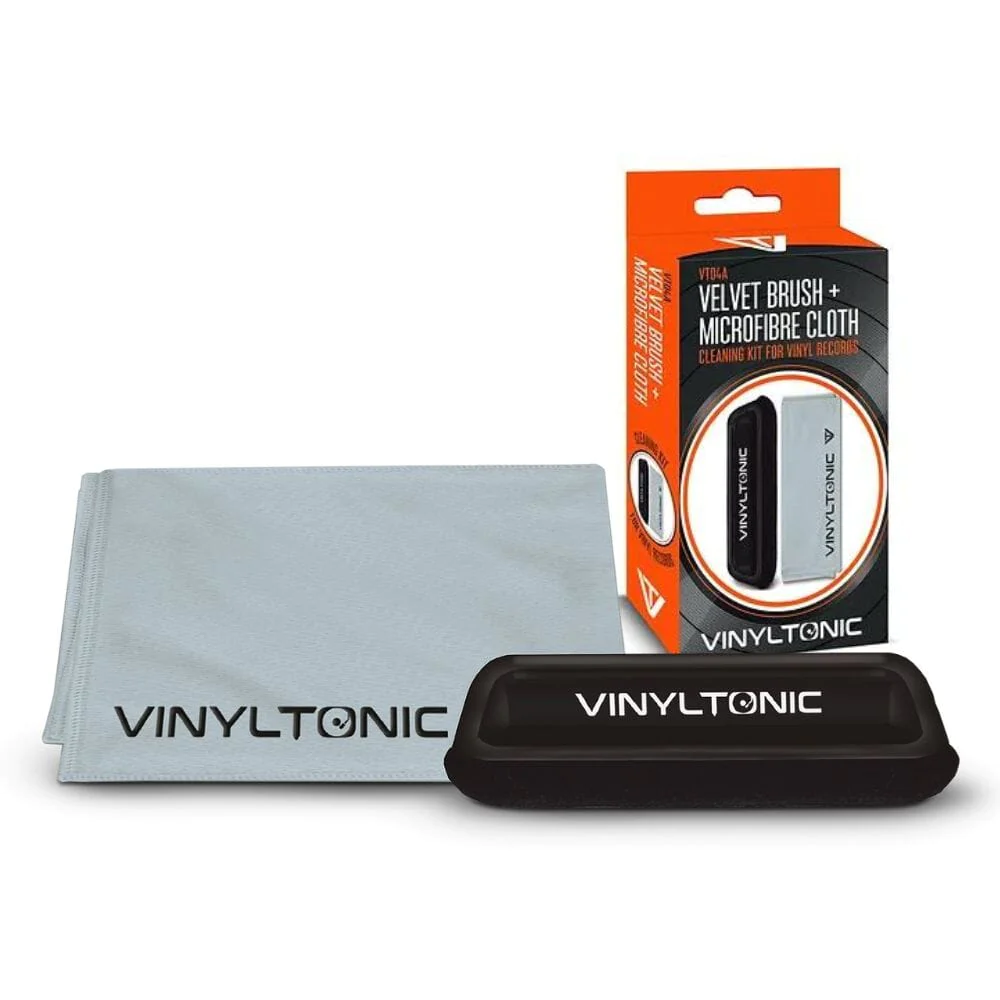 Vinyl Tonic - Velveta birstīte un mikrošķiedras lupatiņa skaņuplašu tīrīšanai