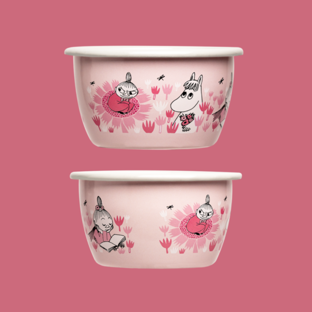 Moomins - Enamel bowl Girls (300 ml)