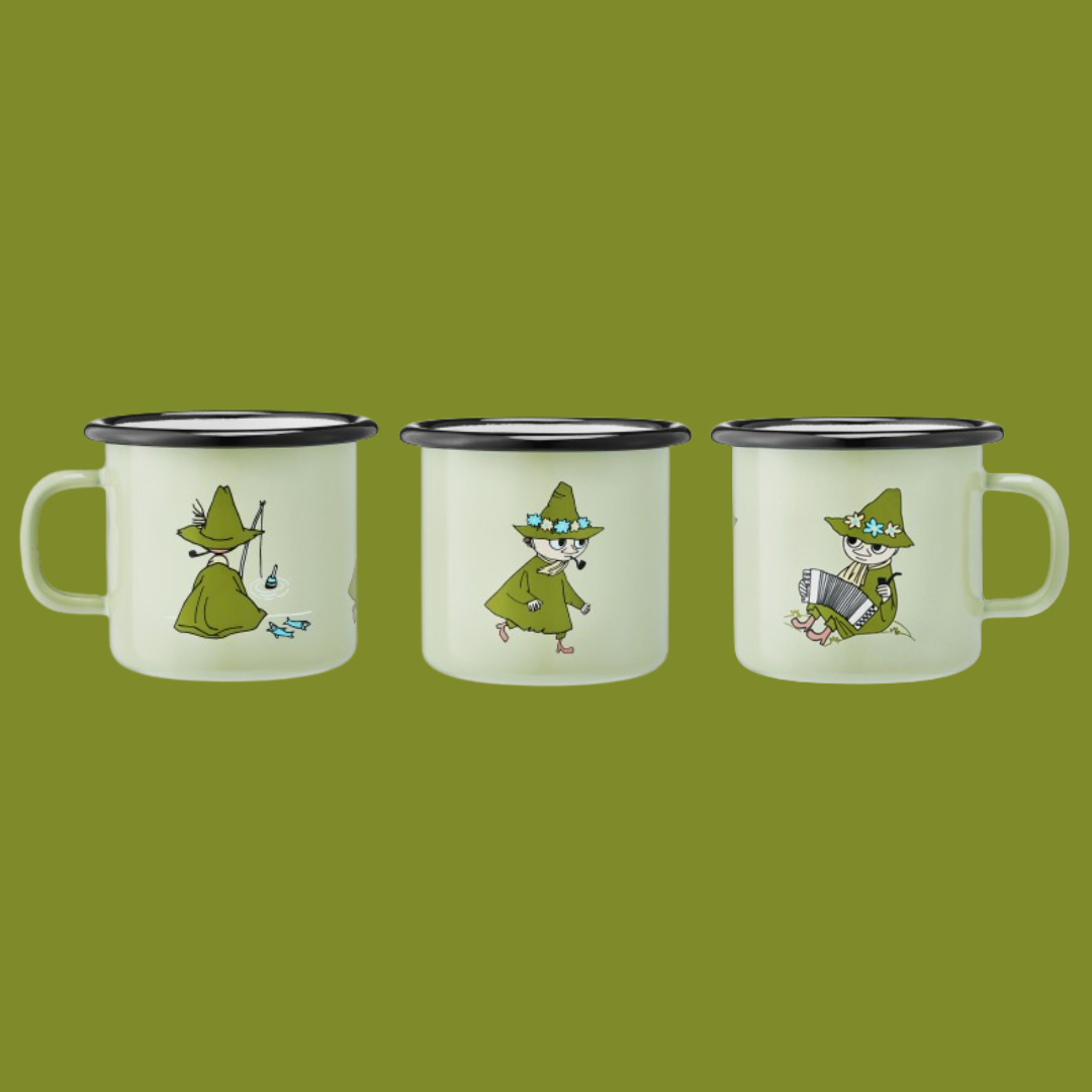Moomins - Enamel mug Snufkin Green (250 ml)