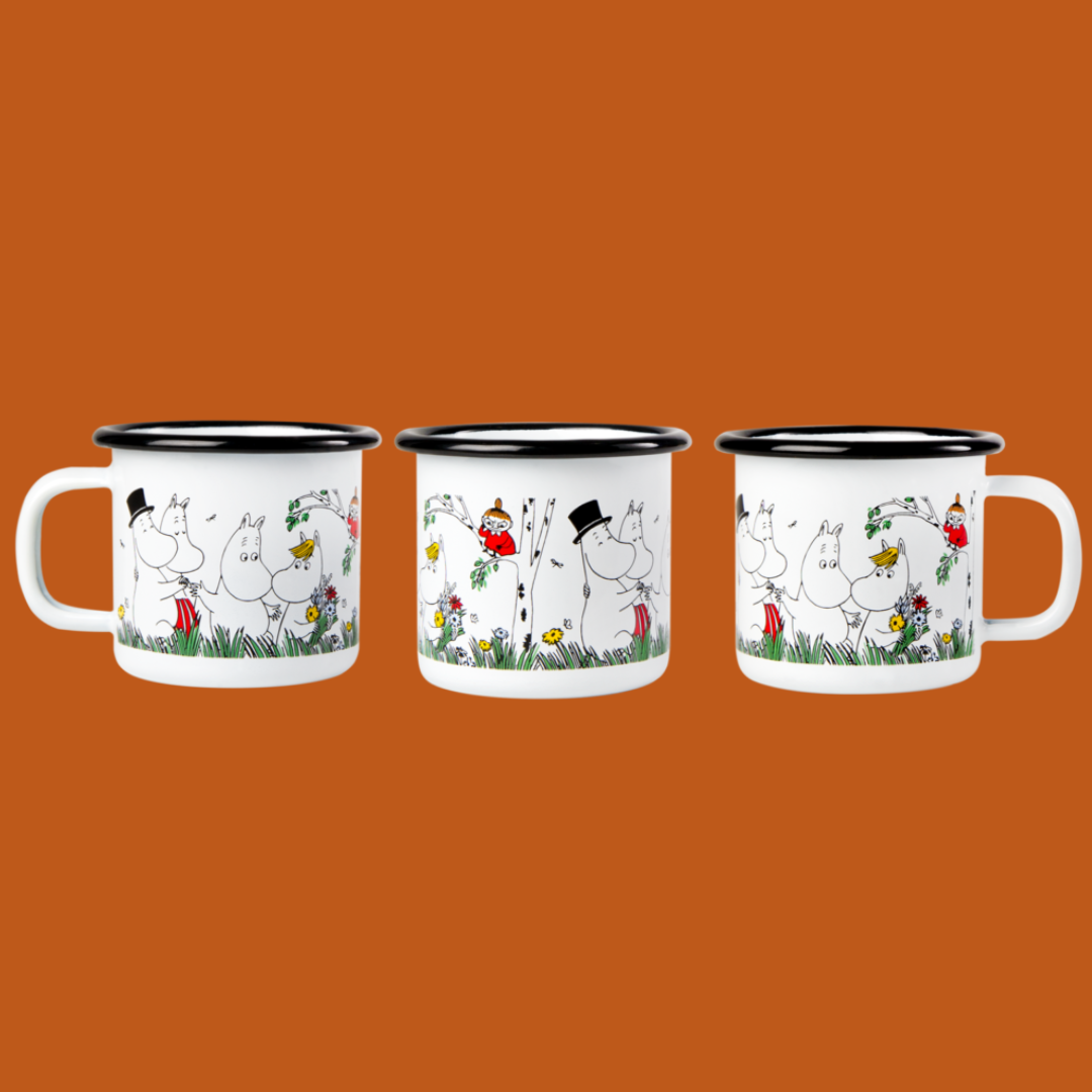 Moomins - Enamel mug Happy summer (150 ml)