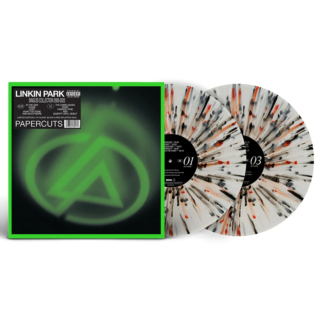 Linkin Park - Papercuts (Singles Collection 2000-2023)(Clear Black & Red Splatter Vinyl)