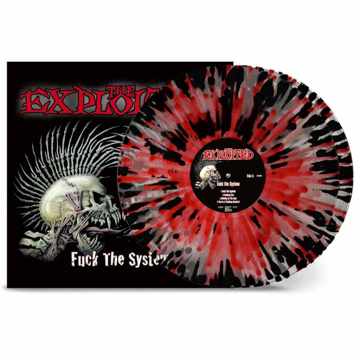 The Exploited - F**k The System (Clear Red & Black Splatter Vinyl)