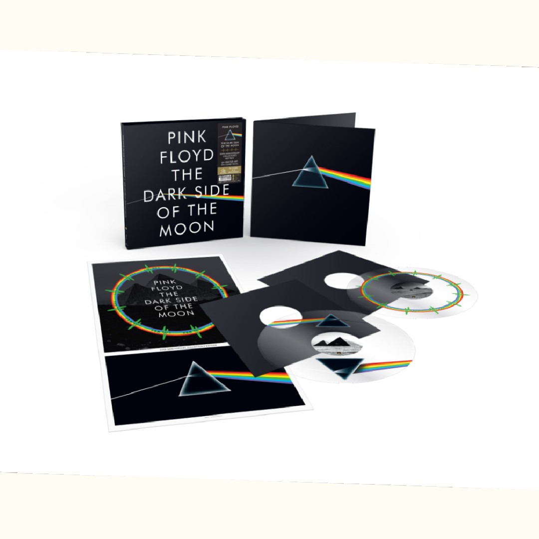 Pink Floyd - The Dark Side Of The Moon (50th Anniversary UV Printed Art On Clear Vinyl)