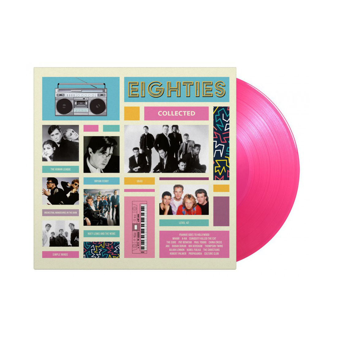 Various - Eighties Collected (Transparent Magenta Vinyl)