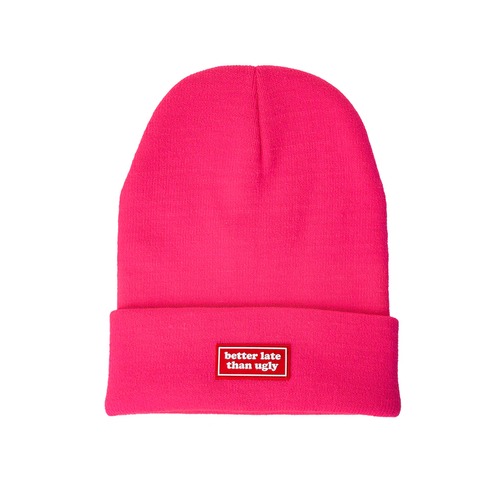 Fisura - Ziemas cepure "Better Late Than Ugly" (Pink)