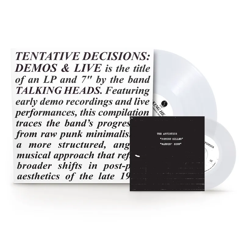 Talking Heads - Tentative Decisions: Demos & Live (Clear Vinyl + 7" Vinyl) (RSD BF 2025)