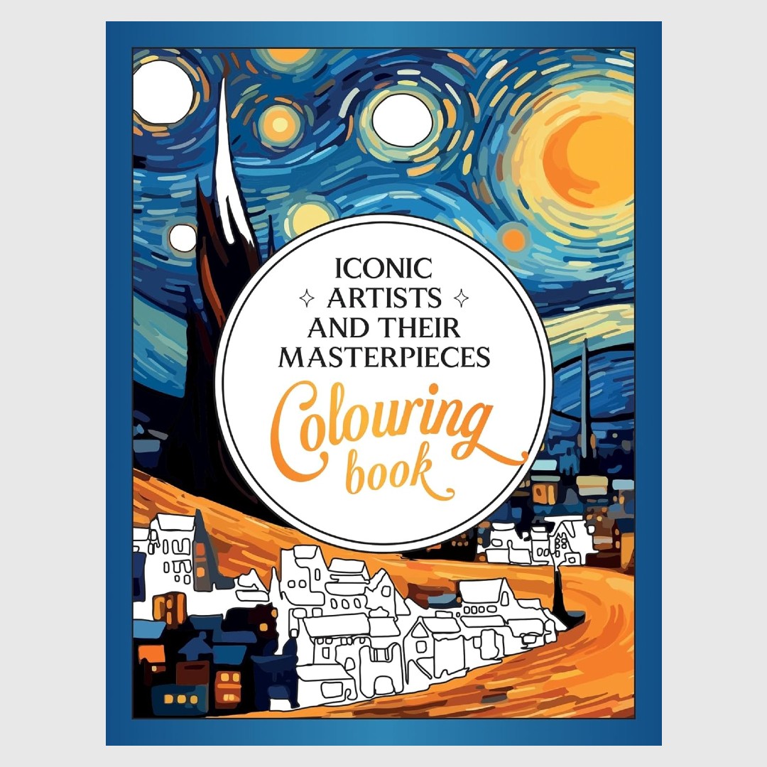 New Mags - Krāsojamā grāmata "Iconic Artists and Their Masterpieces"
