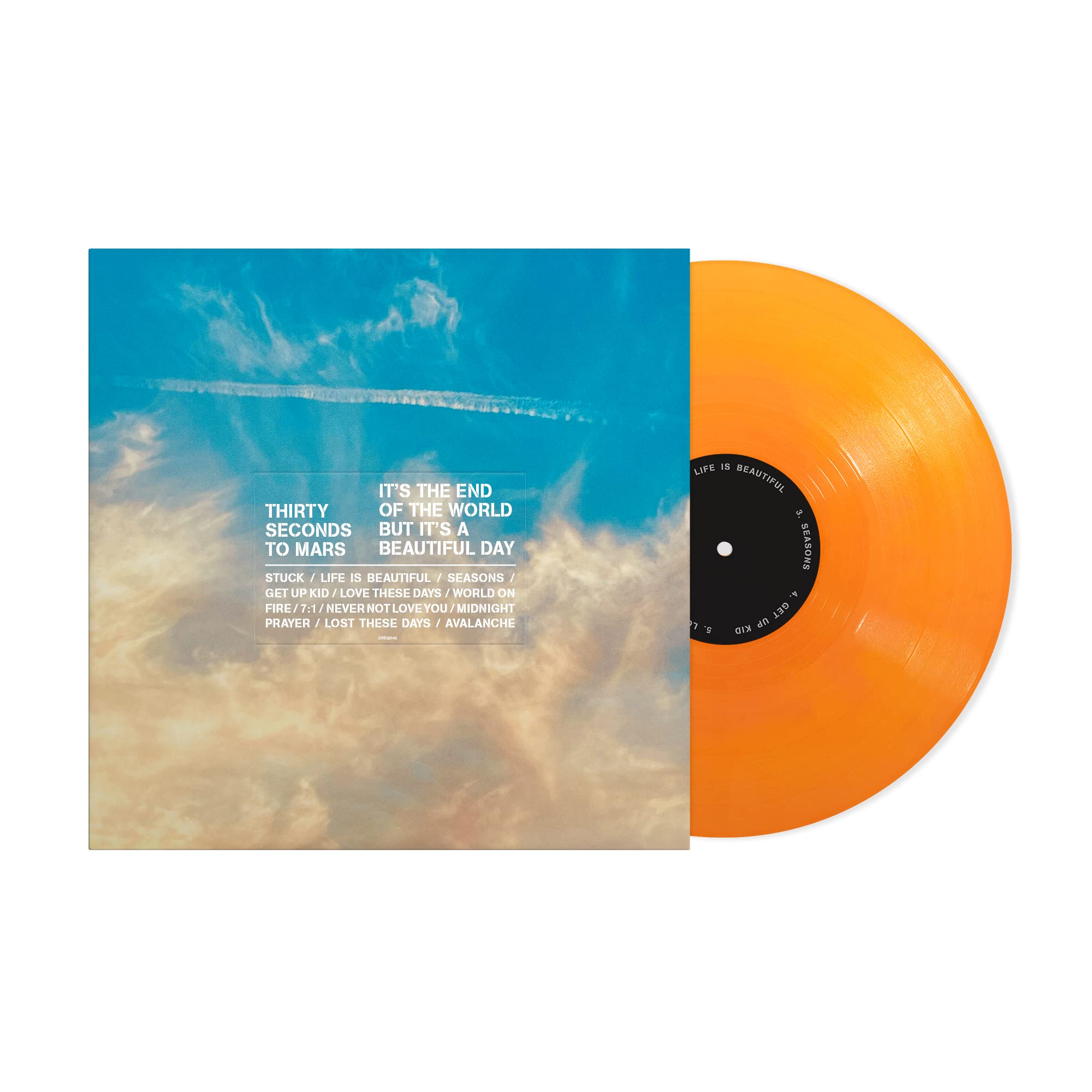 30 Seconds To Mars - It's The End Of The World But It's A Beautiful Day (Orange Vinyl)