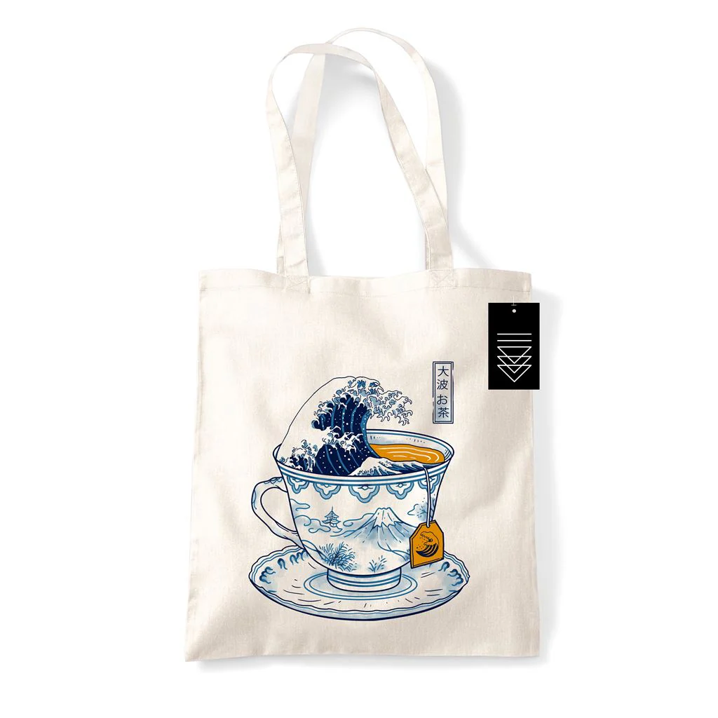 Vincent Trinidad - The Great Kanagawa Tea Tote Bag