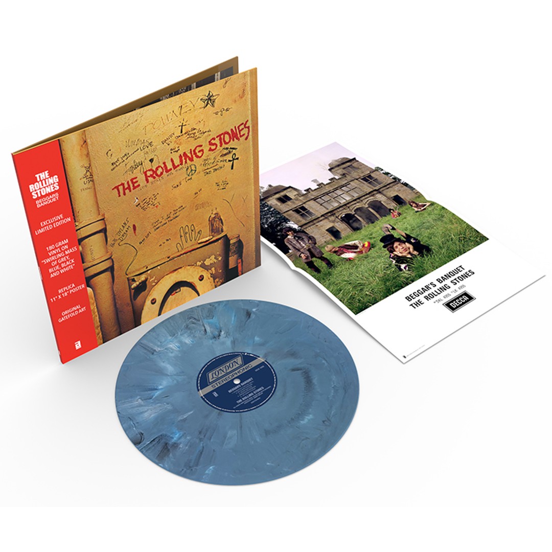 The Rolling Stones - Beggars Banquet (Grey, Blue, Black and White Swirl Vinyl)(RSD 2023)