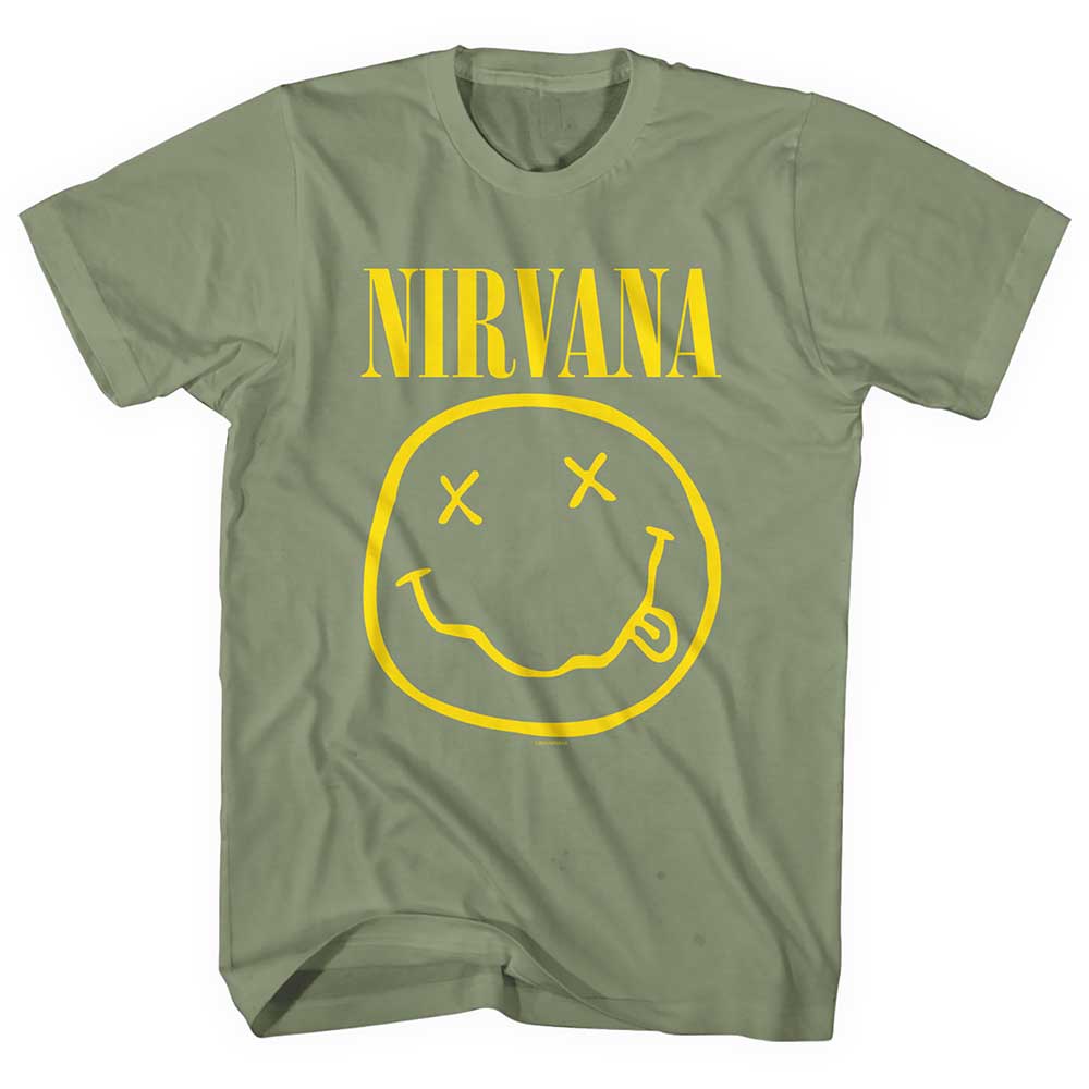 Nirvana - Yellow Smiley (Green)