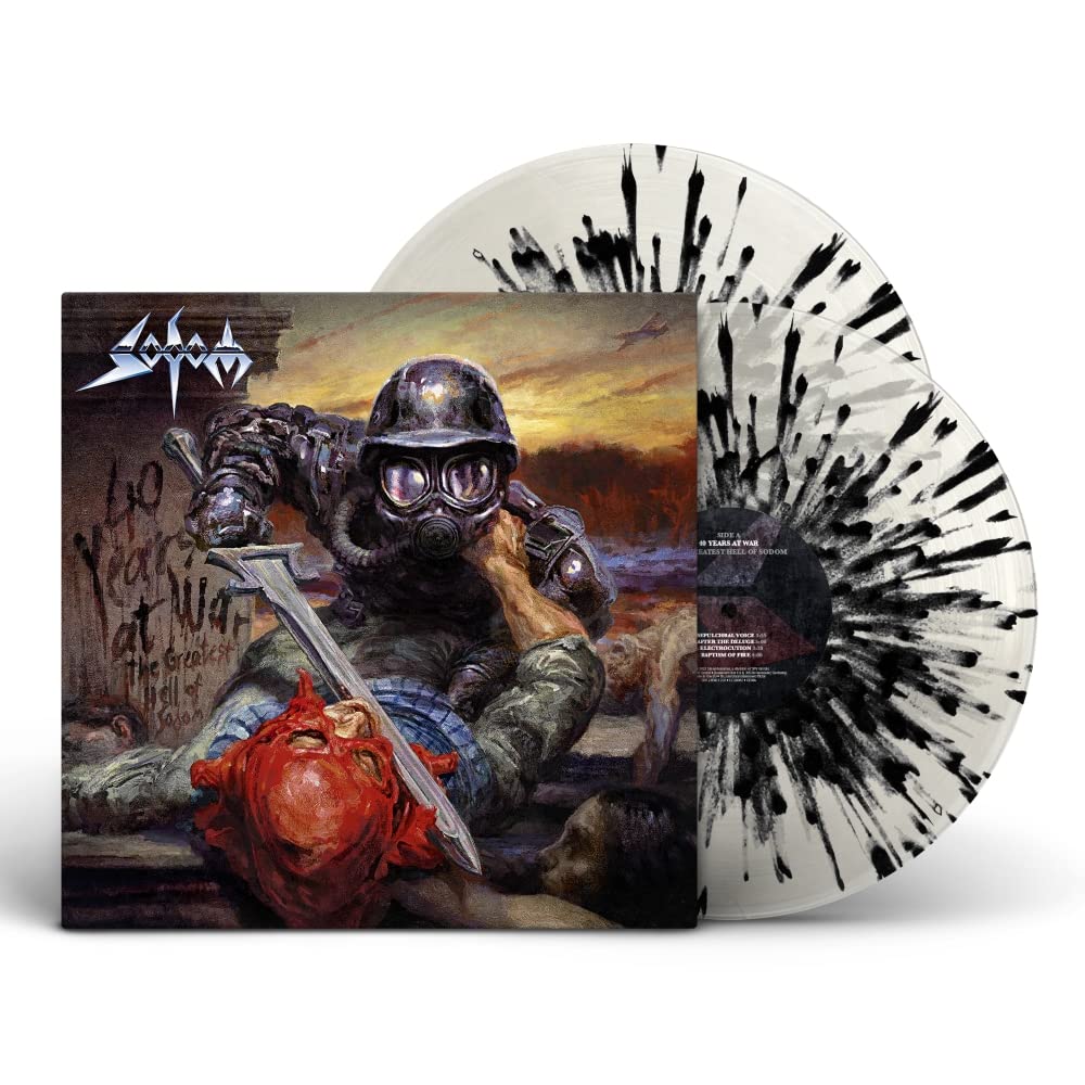 Sodom - 40 Years At War: The Greatest Hell Of Sodom (Limited Edition Clear With Black Splatter Vinyl)