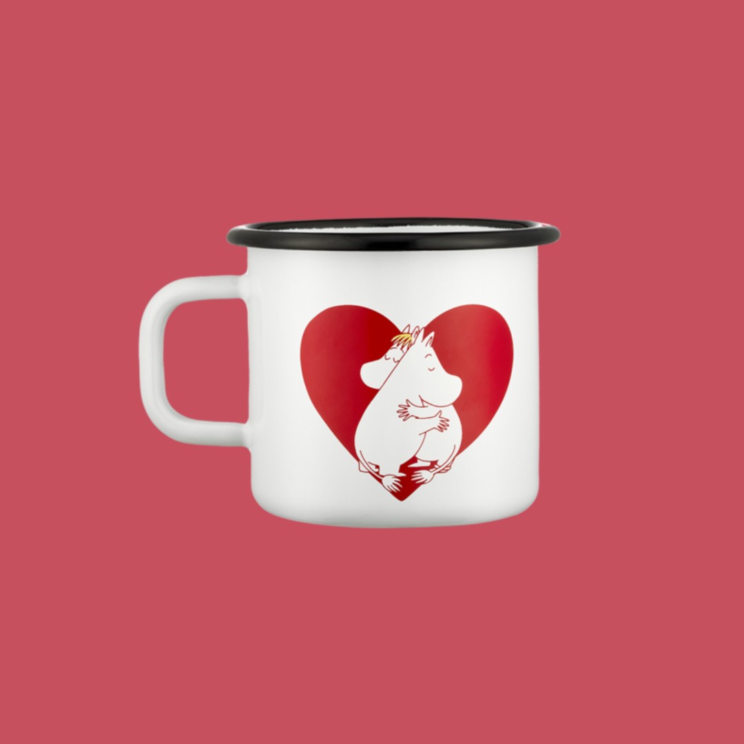 Moomins - Emaljēta krūze Heart (370 ml)