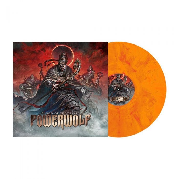 Powerwolf - Blood Of The Saints (10th Anniversary) (Orange & Red Marbled Vinyl)