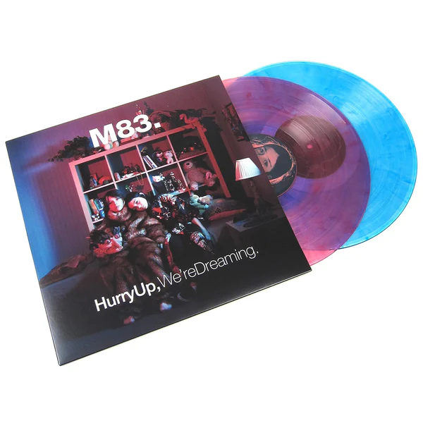 M83 - Hurry Up, We're Dreaming. (15th Anniversary Clear Pink & Clear Blue Vinyl)