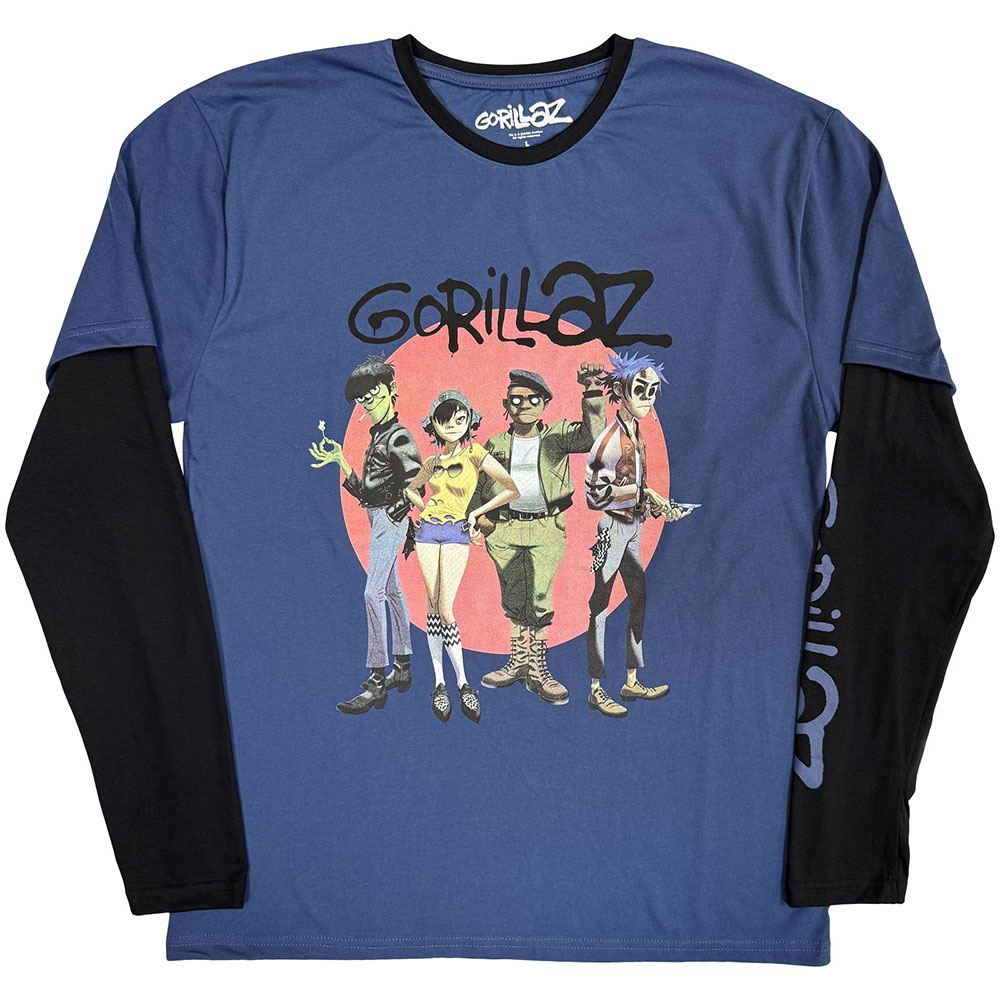 Gorillaz - Group Circle Rise Layered