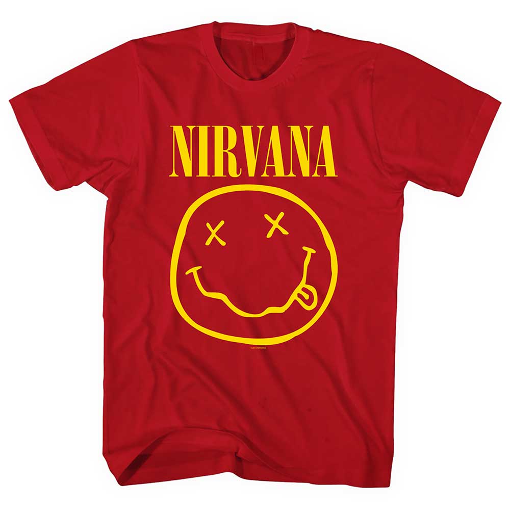 Nirvana - Yellow Smiley (Red)